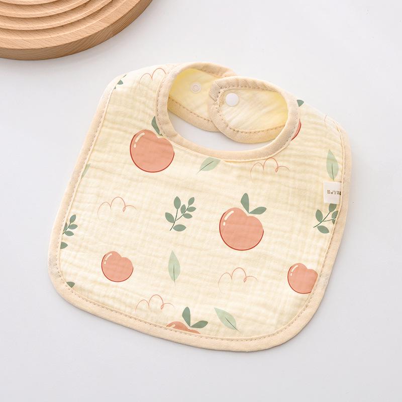 Weiches sechslagiges Baby-Lätzchen aus reiner Baumwolle - Mullwindel für Neugeborene