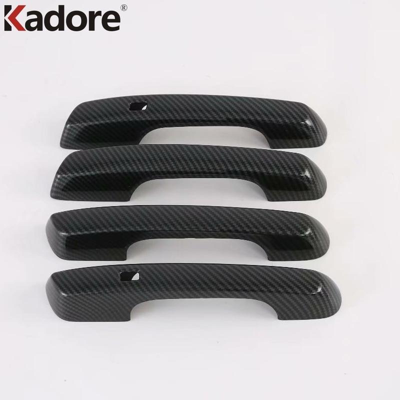 For Hyundai Venue      2024 Carbon Fiber Side Door Handle Cover Trim Decoration Overlay Car Accessories