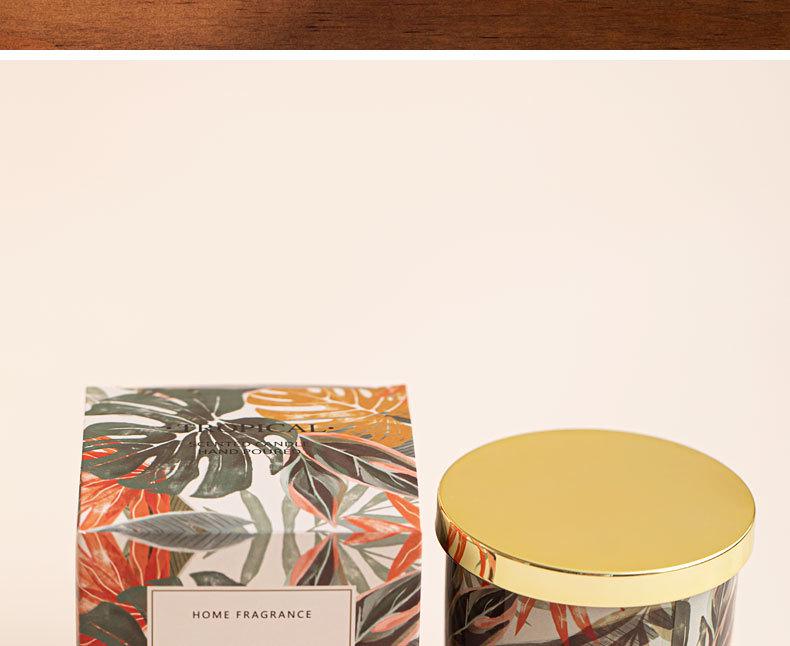 Pineapple Mango Scented Soy Candle - Smokeless Aromatherapy Gift