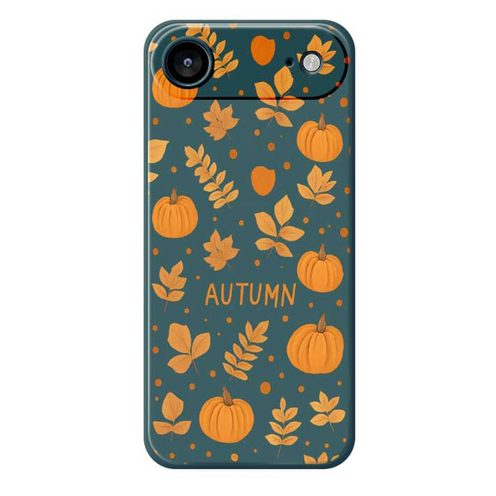 For iPhone 17 Air Case Autumn Theme Pattern Printing Straight Edge TPU Phone Back Cover