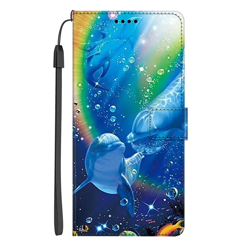 Skórzany Pokrowiec na Książkę Dla ZTE Blade A75 4G A35 A55 4G Etui Portfel Flip Zwierzęcy Coque Dla A35 A55 4G Stojak Torba na Telefon ZTE BladeA75 4G