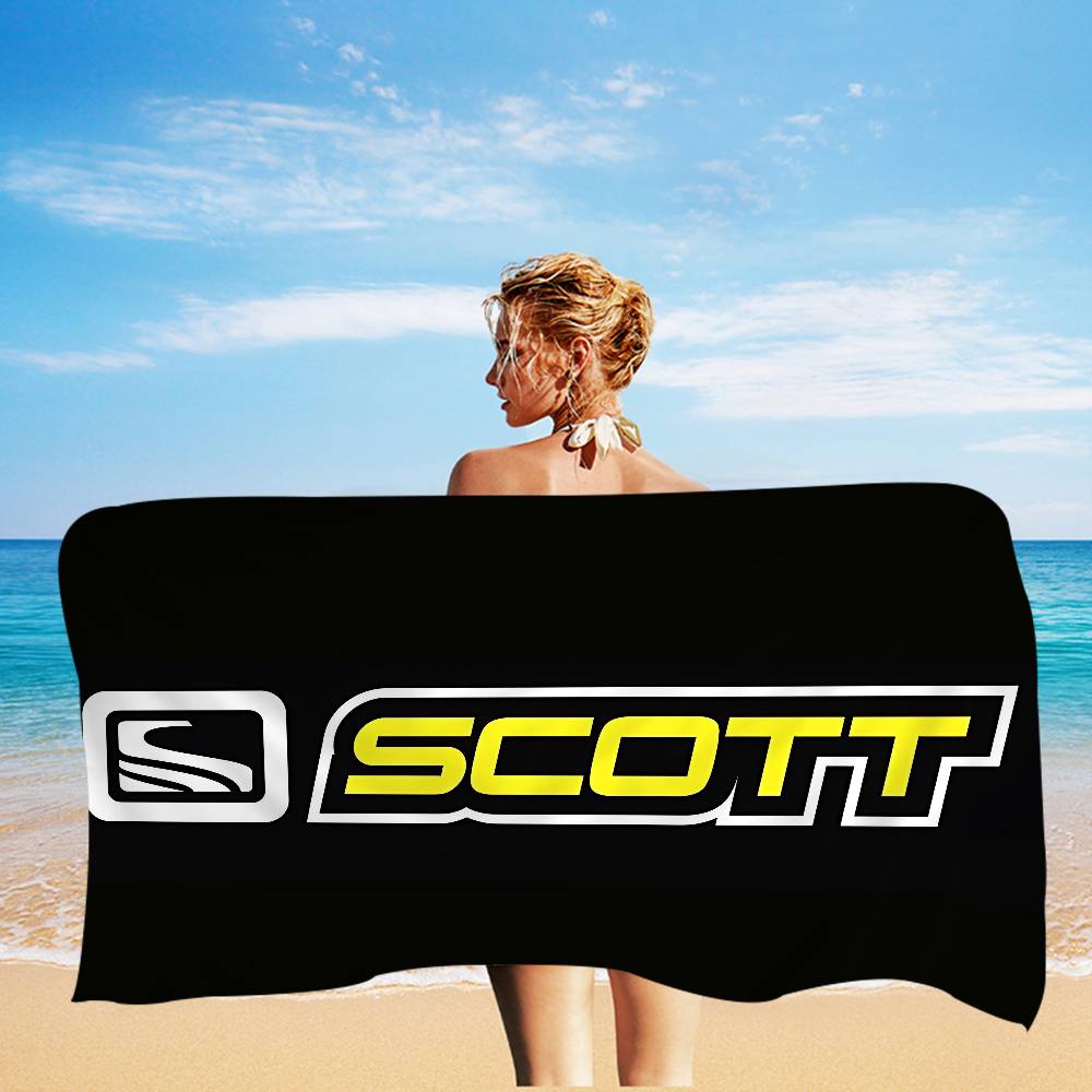 Asciugamano da Spiaggia in Microfibra con Logo S-Scott Bike Assorbente Asciugatura Rapida Morbido per Yoga Nuoto Resort Escursionismo