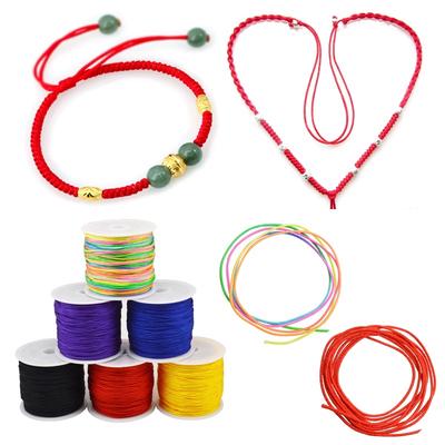 Waxed Cotton Cord Necklace Rope For Jewelry String Macrame Cord Bracelet Wire