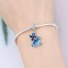 Copper Blue Fish Lucky Symbol Beads Original Pendants Bracelet Charm Jewelry Party Diy Trendy Gifts