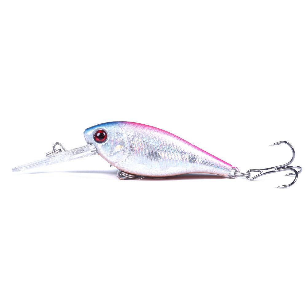 Floating Minnow Lua Bait8CM 7G 6Large Tongue Board Long Casting Bionic Lure Freshwater Saltwater Universal Fishing Bass Fake Bai