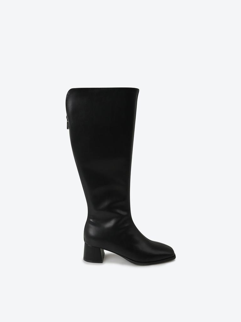 Shoopen [Basic] Square Heel Long Boots (4Cm) Hpwxlfft03
