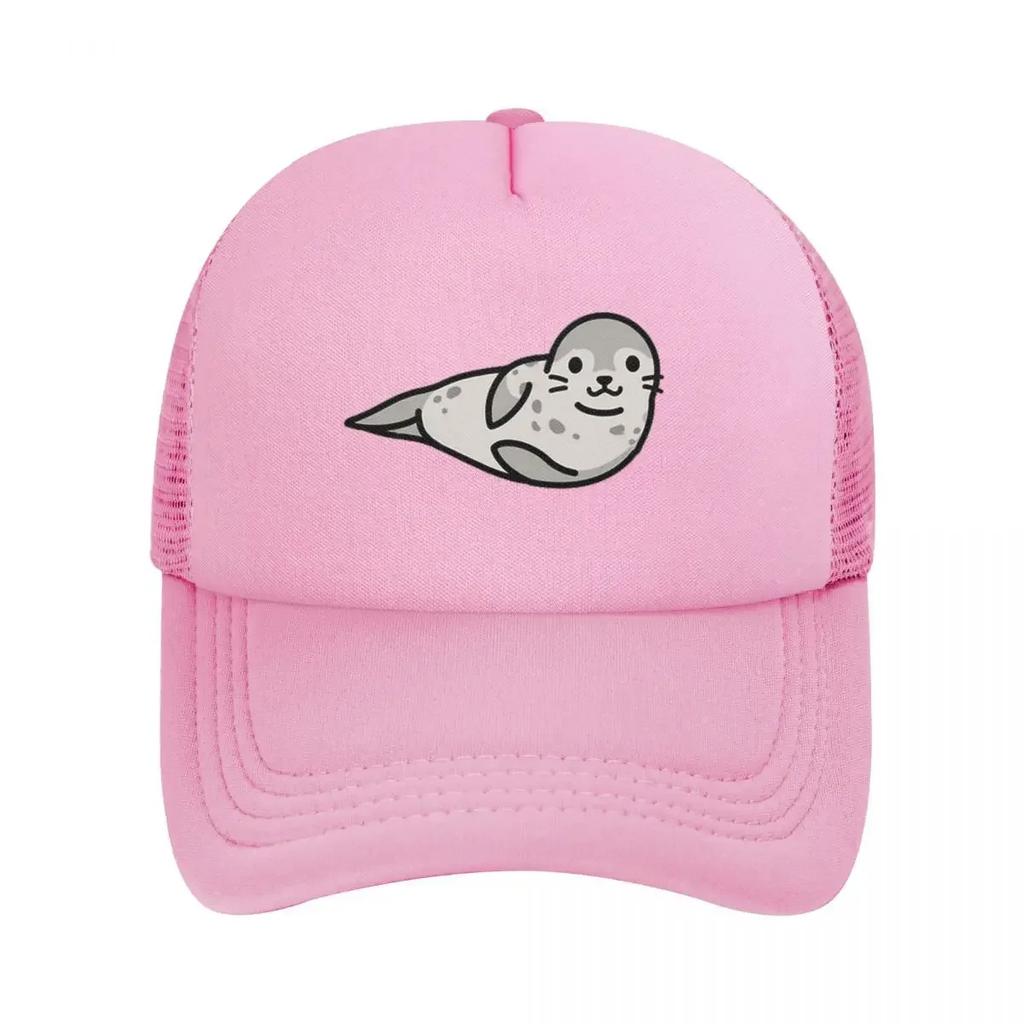 Grey Seal Mesh Baseball Caps Snapback Fashion Baseball Hats Breathable Casual Casquette Outdoor Unisex