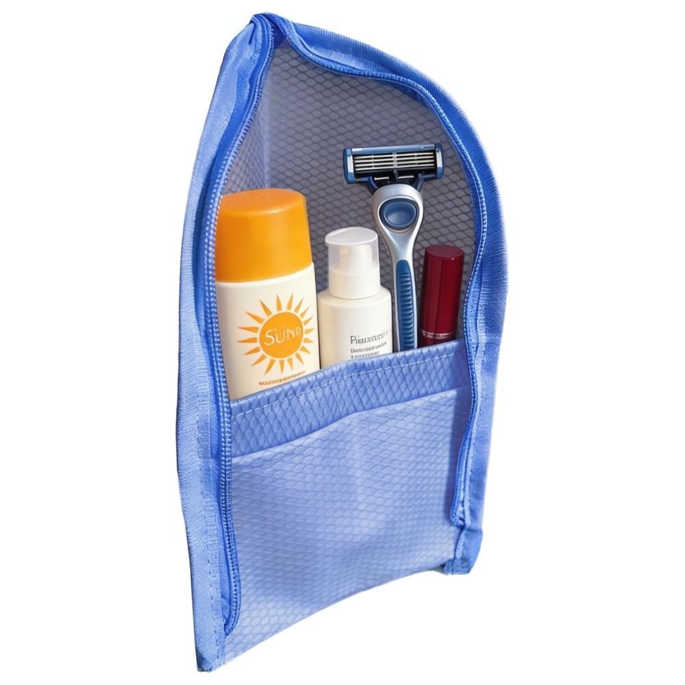 

Large Capacity PVC Cosmetic Bag Waterproof Portable Beauty Case Women s Washbag Makeup Organizer синий