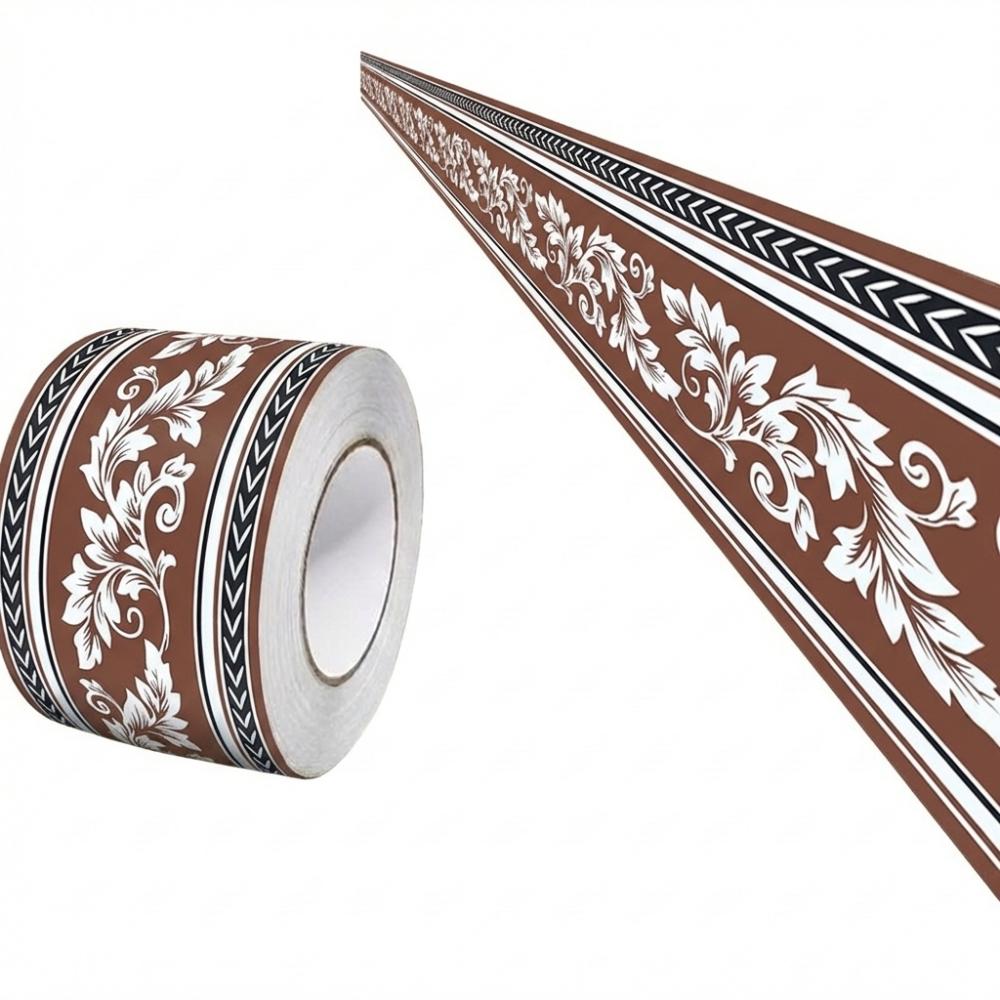 Fashion 5 Meter Wall Base Self Adhesive Thickened Wall Sticker Soft Anti-collision Skirting Line Bedroom