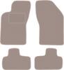 Beige Velvet Floor Mats For: Fiat Coupe I Coupe (1994-2000)