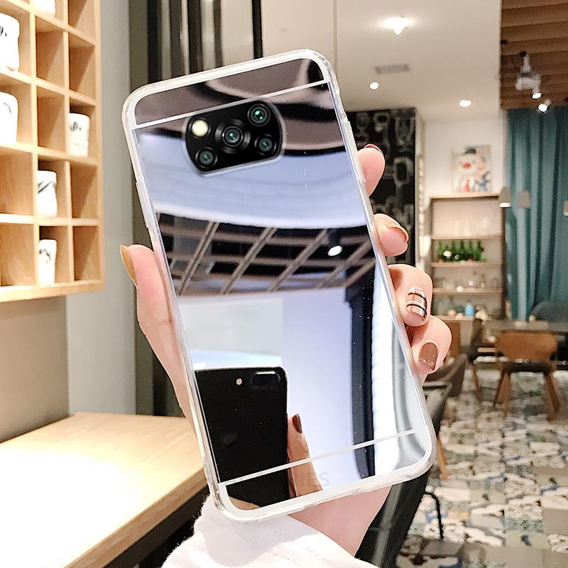 

Pocox3pro модный зеркальный силиконовый чехол розового золота для Xiaomi Mi Poco X3 Pro X3pro X3nfc Poko F3 M3 M3pro задняя крышка Pocox3 Nfc poco x3 pro серебряный