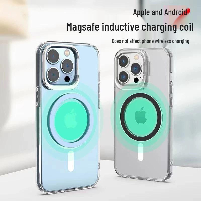 Magnetic Car Phone Holder Ring with Adhesive for Wireless Charging and Iron Sheet Phone Cases