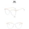 Women's glasses, large frame hollow TR90 glasses frame