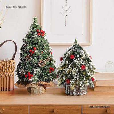 Mini-Weihnachtsbaumschmuck, Kiefern-Schreibtischdekoration, Weihnachts-Wohnzimmerdekoration Geschenk 2025