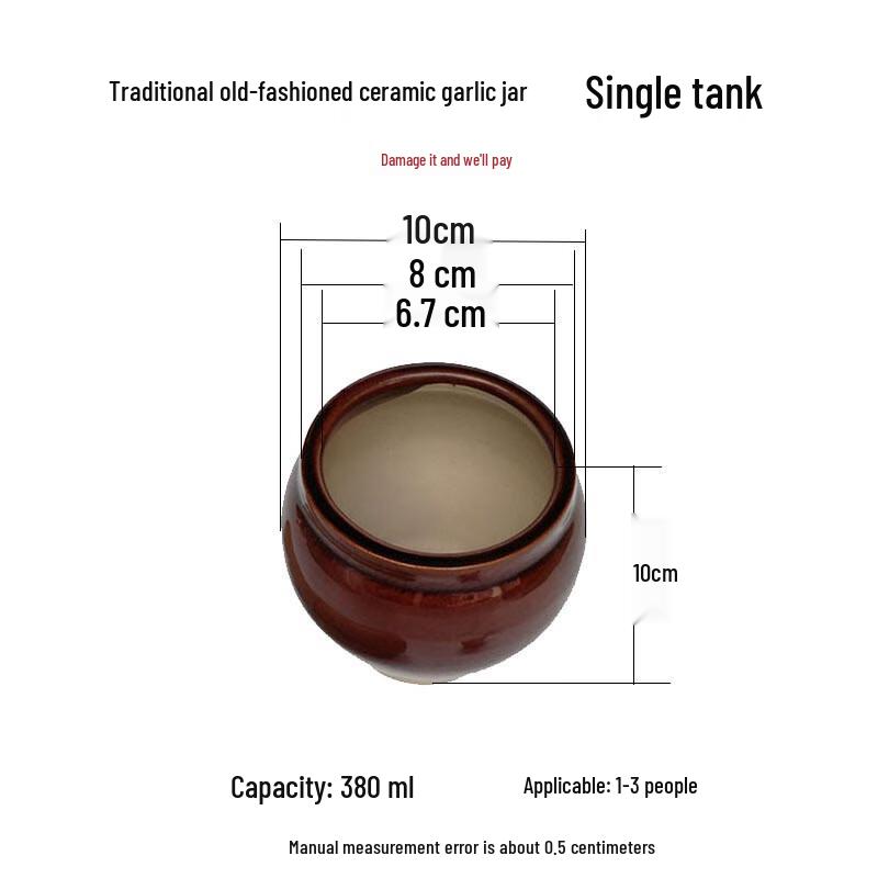 Zhaoran Small Ceramic Garlic Mortar Bowl