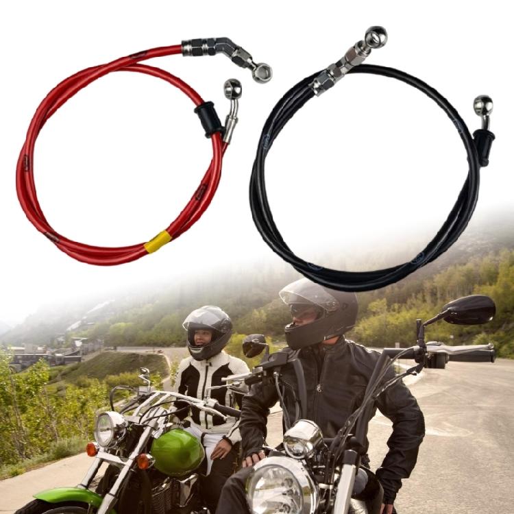 Motorcycle Braking System Steel Reinforced Brake Hose Flexible Rubber Cover High Pressure Resistance Easy Mount Design
