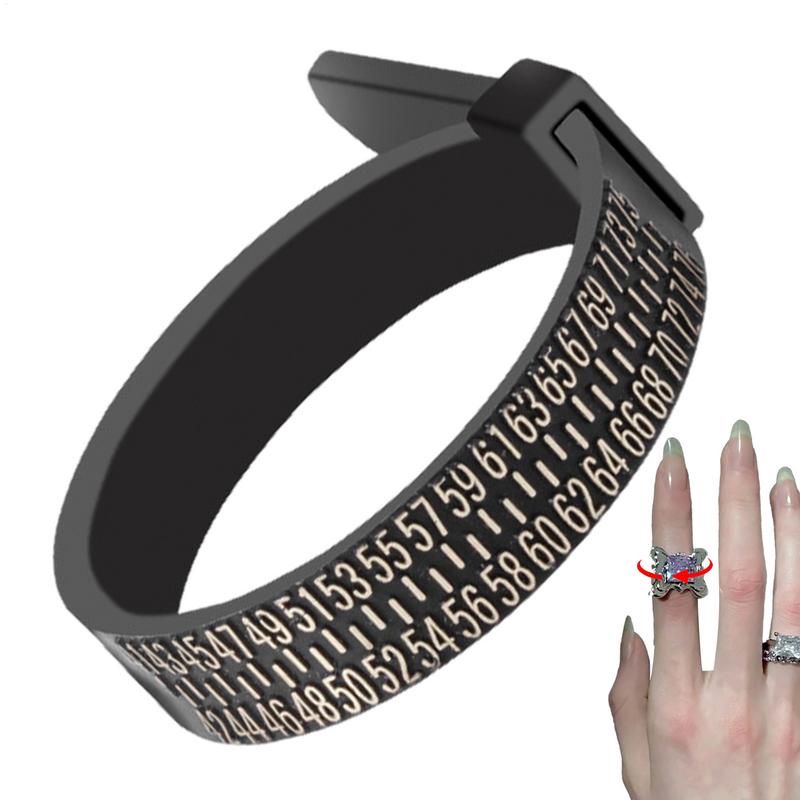 UK/US/EU/HK/JP Ring Sizer Finger Circumference Size Measurement Belt Measuring Reusable Finger Size Gauge Jewelry Sizing Tool