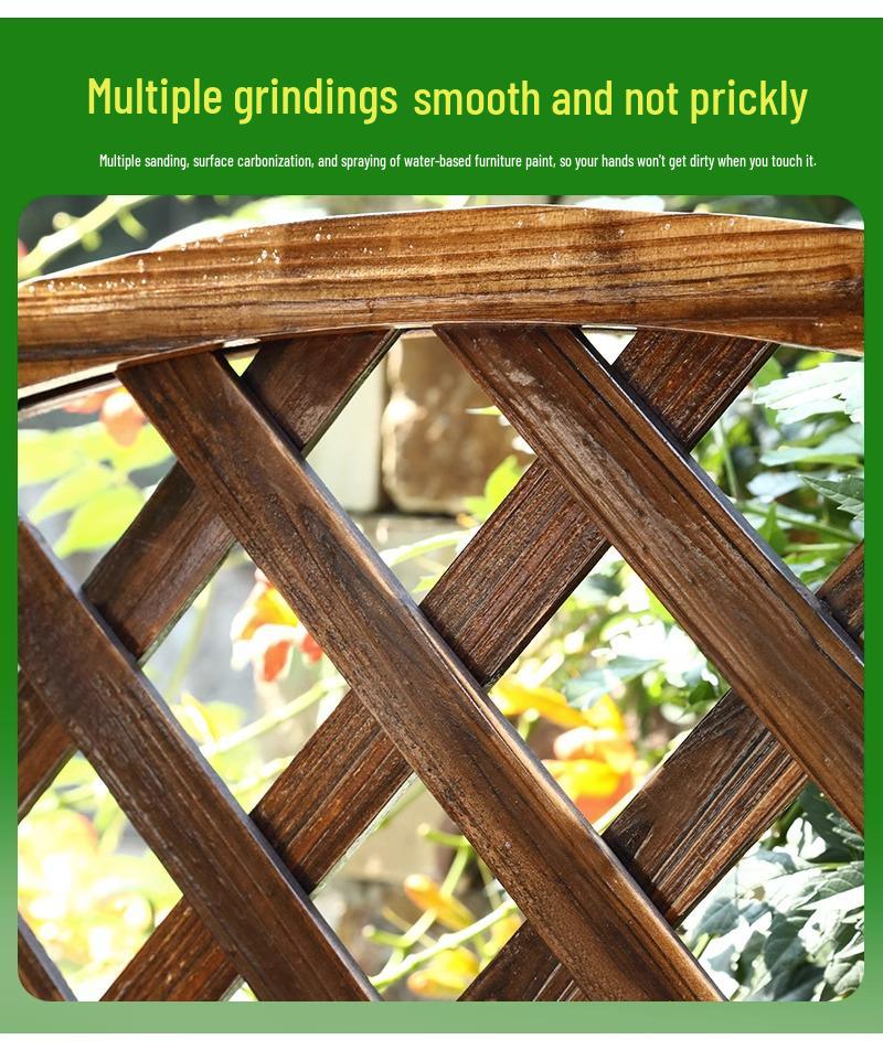 Anti-corrosion Wooden Trellis & Planter Box for Balcony Gardens