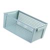 Desktop Storage Basket Hollow Rectangular PP Organizer Bin for Snacks Stationary Toiletry Light