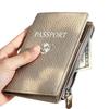 New RFID Anti-Theft Passport & Document Holder with Lychee Pattern - Multi-functional and Portable