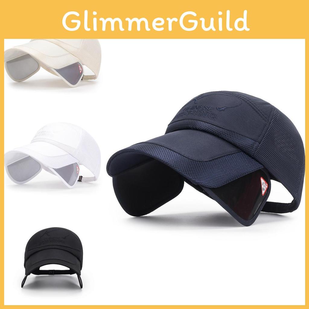 Letters Hats Embroidery Uv Sun Protection Summer Outdoor Sports Gift Fishing