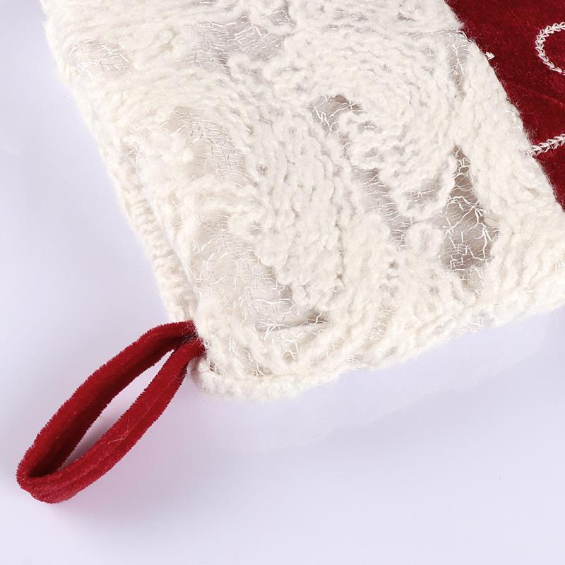 Christmas Party Pendants Ornaments Christmas Socks Pendants Candy Snowflake Gift Bags Gifts