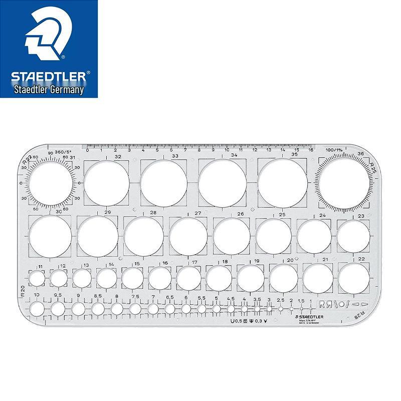 STAEDTLER 576 01F Circle Template for Architectural Drawing Circle Drawing Ruler