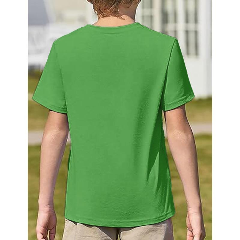 M&M Chocolate Bean Innovative Children T Shirts Children's Clothing Fun 3D Cartoon Print Tops Summer Crewneck Tees