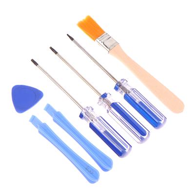 7 Piezas/Set Herramienta de Apertura para Reparación de Orificios a Prueba de Manipulaciones Para Xbox One 360 Ps3 Ps4 Ps5 Series Destornillador Torx T6 T8 T10
