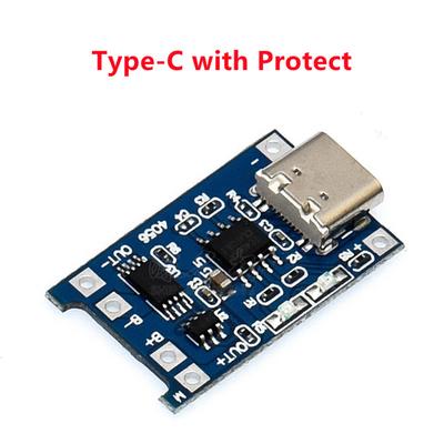 Type-c/Micro/Mini USB 5V 1A 18650 TP4056 Lithium Battery Charger Module Charging Board With Protection