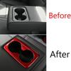 Car Rear Water Cup Holder Panel Cover Trim For Kia K3 Forte 2019-2022 Bright Red