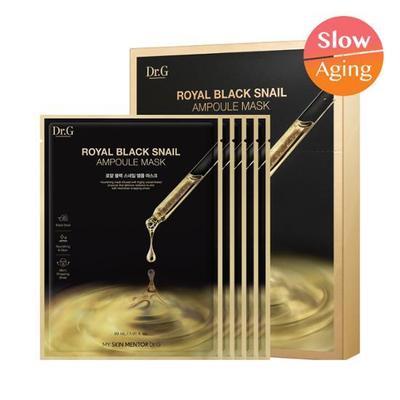 [Elasticity] Dr. G Royal Black Snail Ampoule Mask 30g 5 sheets,Korean Mask Pack