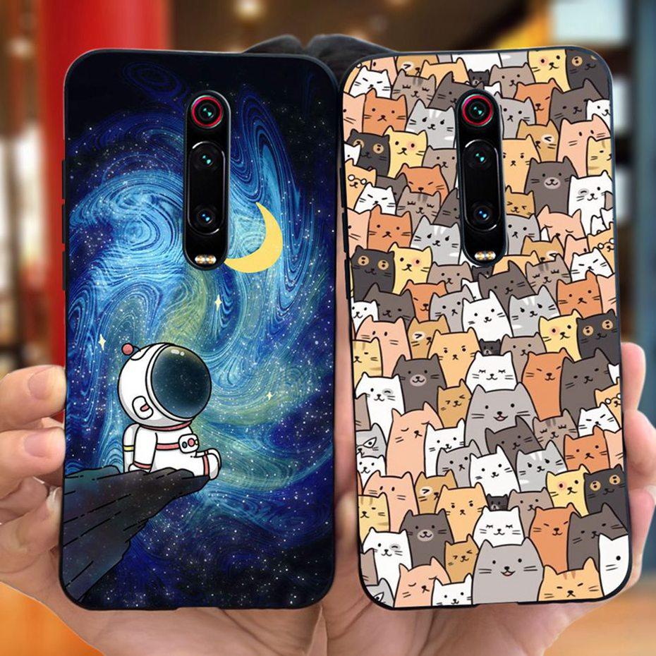 Kreslený obal pro Xiaomi Mi 9T Pro Mi9T Roztomilý barevný měkký silikonový zadní kryt pro Xiaomi Mi 9T 9 T 9TPro Pouzdra na telefon