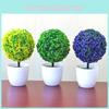 Realistic Decorative Artificial Ball Plant Tree Pot For Indoor And Outdoor Gardens