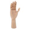 Wooden Hand Model Flexible Fingers Posable Durable Wood Widely Used Wooden Mannequin Hand for Sketching Display