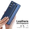 Leather Feel Slim Case for Samsung Galaxy Z Fold 7 6 5 4 3 with Stylus Pen Slot Holder Plastic Fold Shockproof Protection Cover