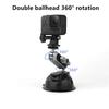 For Gopro13 DJI Action 4 Metal Car Suction Cup Mount Bracket 360 Adjustable 1/4 Standard Adapter for Insta360 X4 Ace Pro Car Cup
