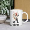 1Pack 11oz White Ceramic Mug Double-Sided Printed Artwork Durable Coffee Cup Suitable For Home Office Daily Tasks