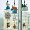 Japanese Wooden Wind Chimes Wooden Door Bell Home Decor Doorbell Entrance Door Bells Hanging Pendants Wireless Jingle Bell