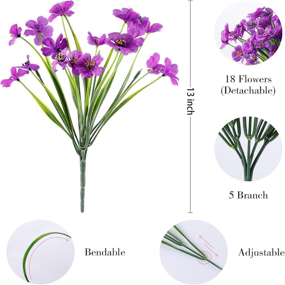 1PC Artificial Flowers Outdoor Garden Porch Decor Artificial Flowers Fake Flowers Wedding Party Home Deco Artificial Flowers