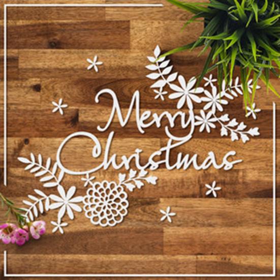 Letter Leaf Flower Cutting Die DIY Scrapbook Emboss Paper Xmas Card Making Craft