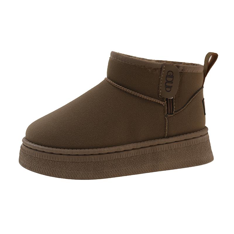 Fashion 2024 Ladies Ankle Cotton Brand Women's Shoes Australian Boots Winter Footwear Round Toe Flat Heel Boots-Women Fashion Snow Low