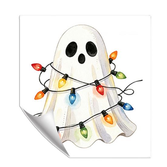 Bedroom Decoration Sticker Halloween Ghost Decorative Switch Sticker, Cartoon Fairy Lamp Decal for Light Holiday Switch, Removable Wall Living