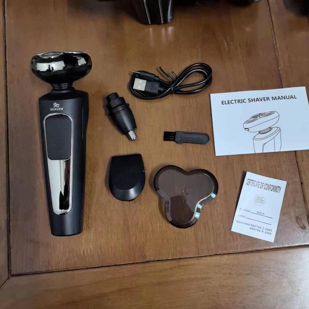 Rasoio Elettrico Multifunzione 3-in-1 2024 con Ricarica USB