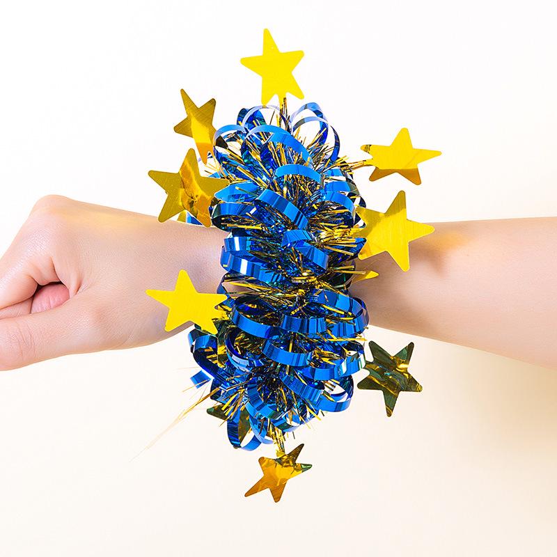June 1st Cheerleading Wrist Flowers for Kindergarten Dance and Sports Events