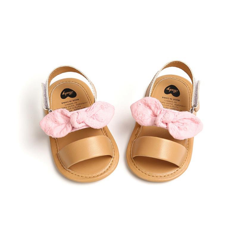 Summer Baby Girls Bow First Walkers Soft Bottom Shoes Girls Baby Toddler Sandals