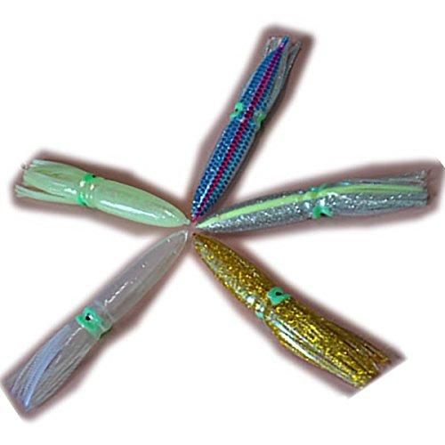 Marushin Fishing Gear Spear Squid Bait Gold Red