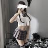Sexy Sexy Student Dress Jk Uniform Pleated Skirt Seduction Cute Plaid Suit Sailor Role Performance