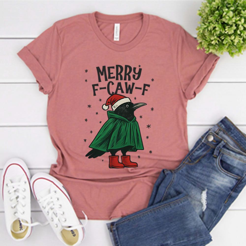 Christmas FCawF Tshirt Funny Christmas Shirt Winter Holiday Tshirt Unisex Women Printed Graphic Tees Unisex Short Sleeves Tops