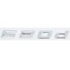 ABY1 Old Style Trunk Letter Emblem Sticker for BMW 5 Series E39 E60 E61 F07 F10 F11 G30 G31 - 520d 525d 528d 530d 535d 540d 545d